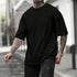 Men’s Cotton Basic T-Shirt – Casual Loose Fit Short Sleeve Tee men-tshirt AllTrendMart Black S