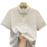 Men’s Breathable Slim Fit Polo Shirt – Short Sleeve Casual Summer Top men-tshirt AllTrendMart White M
