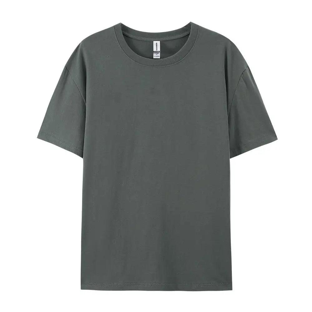 Women’s 100% Cotton Basic T-Shirt – Loose Fit Short Sleeve Casual Tee women-tshirt AllTrendMart Dark Gray S