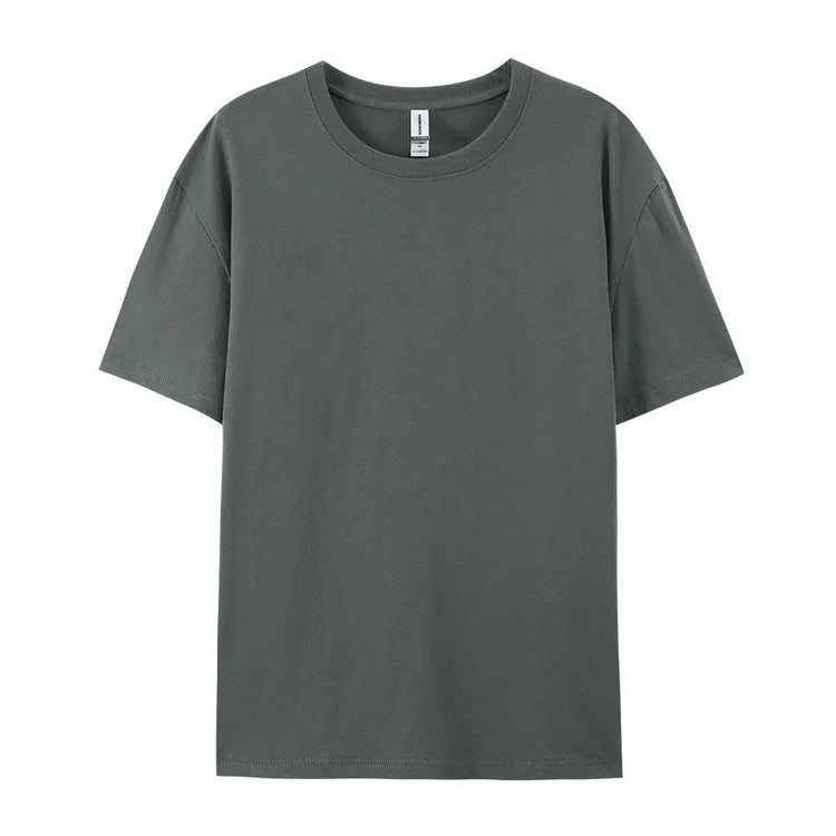 Women’s 100% Cotton Basic T-Shirt – Loose Fit Short Sleeve Casual Tee women-tshirt AllTrendMart Dark Gray S