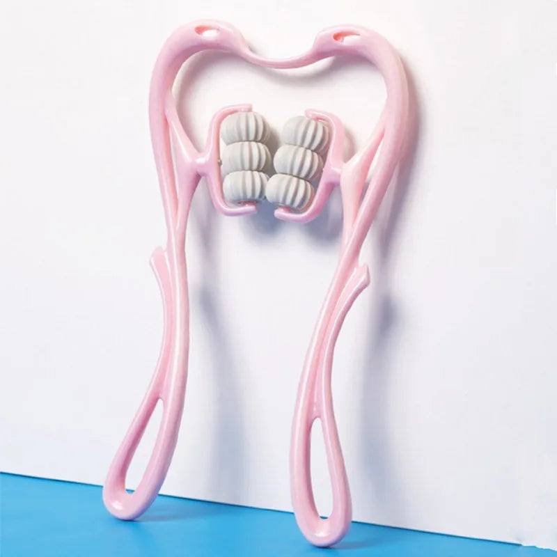 Multifunctional Six-Wheel Manual Neck Massager Roller