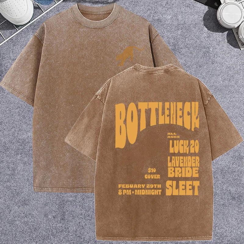 Unisex Vintage Washed T-Shirt – Cotton Loose Fit Casual Graphic Tee unisex-tshirt AllTrendMart Brown XS
