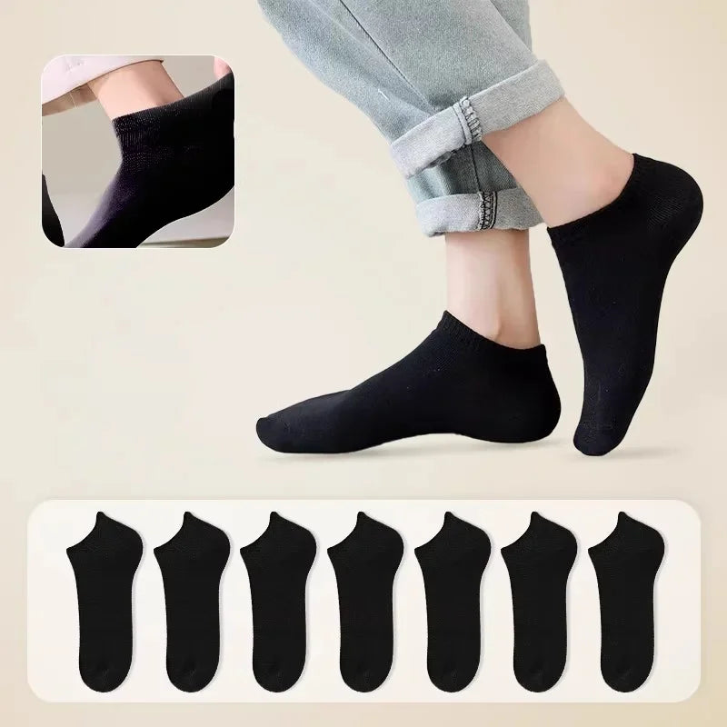 10 Pairs Antibacterial & Breathable Boat Socks for All Seasons