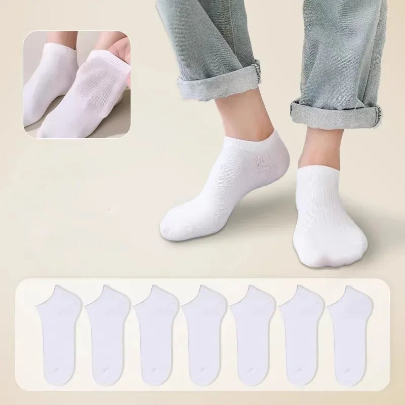10 Pairs Antibacterial & Breathable Boat Socks for All Seasons