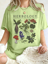 Women’s Herbology Graphic Cotton T-Shirt – Vintage Botanical Casual Tee women-tshirt AllTrendMart