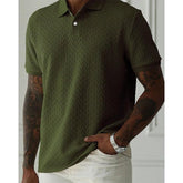 Men’s Breathable Polo T-Shirt – Casual Short Sleeve Summer Shirt men-tshirt AllTrendMart Army Green S