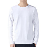 Men’s Cotton Long Sleeve T-Shirt – Casual Basic Crew Neck Tee men-tshirt AllTrendMart