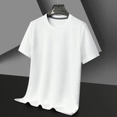 Men’s Waffle Knit T-Shirt – Short Sleeve Breathable Casual Summer Top men-tshirt AllTrendMart White S