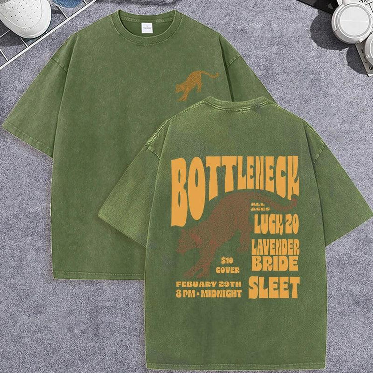 Unisex Vintage Washed T-Shirt – Cotton Loose Fit Casual Graphic Tee unisex-tshirt AllTrendMart Dark Green XS