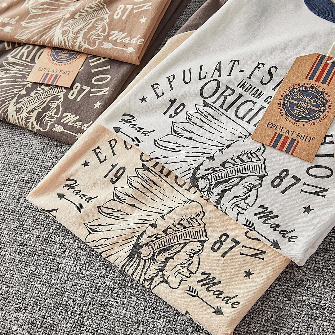 Men’s Washed Vintage Graphic T-Shirt – Retro Cotton Casual Tee men-tshirt AllTrendMart