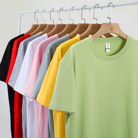Unisex 100% Cotton T-Shirt – Loose Fit Short Sleeve Basic Tee