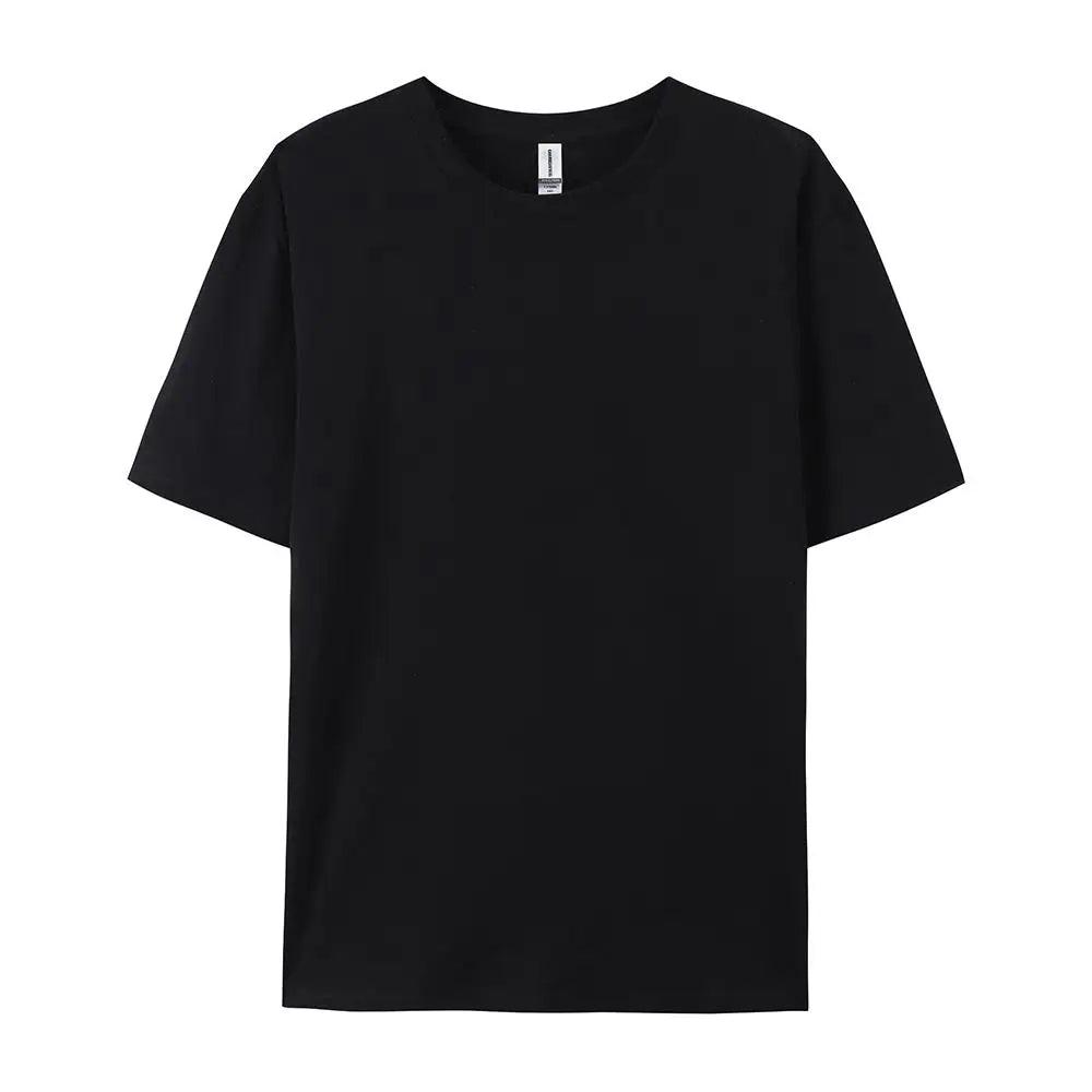 Unisex 100% Cotton T-Shirt – Loose Fit Short Sleeve Basic Tee unisex-tshirt AllTrendMart Black S