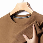 Men’s Waffle Knit T-Shirt – Short Sleeve Breathable Casual Summer Top men-tshirt AllTrendMart