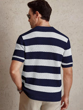 Men’s Knit Polo T-Shirt – Contrast Color Short Sleeve Casual Top men-tshirt AllTrendMart