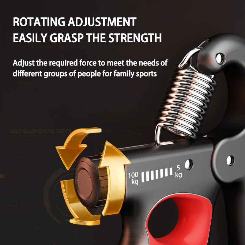 Adjustable Hand Grip Strengthener 5-150kg for Fitness & Muscle Recovery