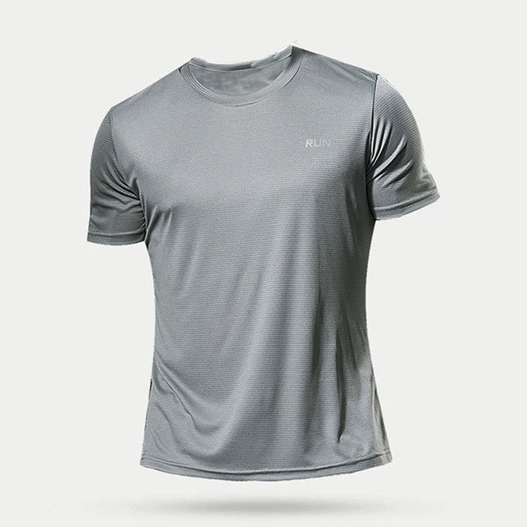Men’s Quick Dry Sports T-Shirt – Lightweight Compression Gym & Running Shirt men-tshirt AllTrendMart Gray L