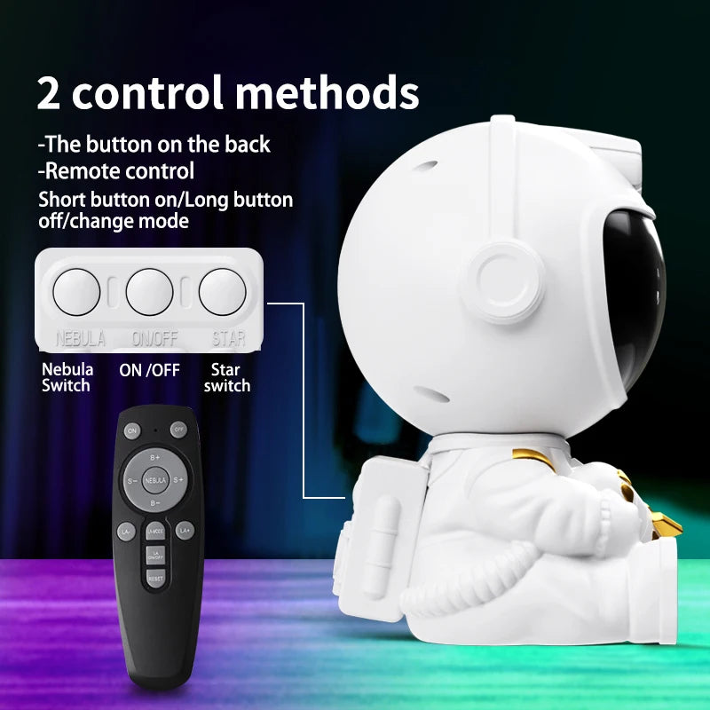 Astronaut Galaxy Projector Night Light