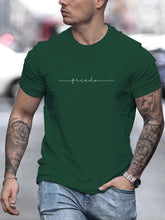 Men’s Graphic Cotton T-Shirt – Slim Fit Casual Short Sleeve Tee men-tshirt AllTrendMart Deep Green XS
