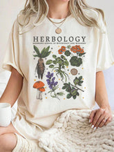 Women’s Herbology Graphic Cotton T-Shirt – Vintage Botanical Casual Tee women-tshirt AllTrendMart Khaki S