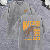 Unisex Vintage Washed T-Shirt – Cotton Loose Fit Casual Graphic Tee unisex-tshirt AllTrendMart Gray XS