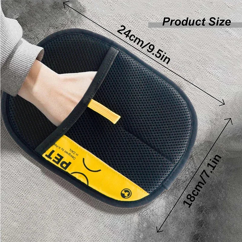 Pet Hair Remover Glove – Reusable Electrostatic Grooming & Lint Brush