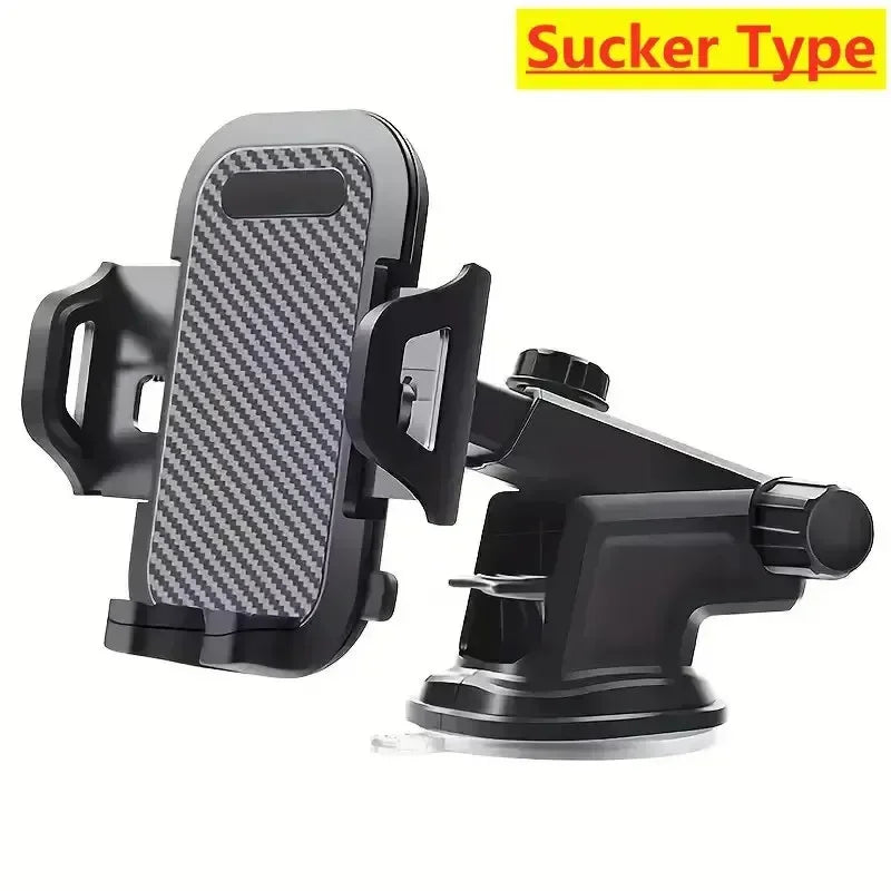 360° Rotatable Car Phone Holder with Suction & Vent Mount