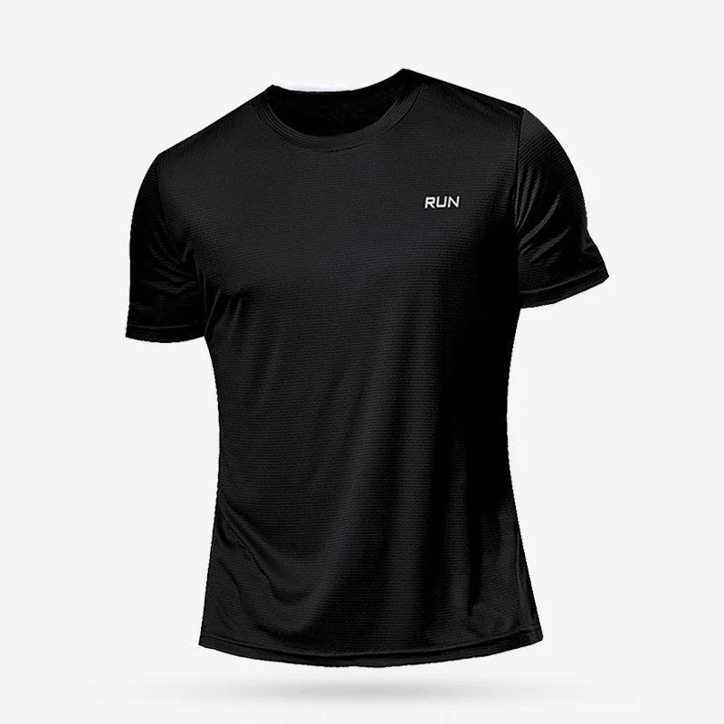 Men’s Quick Dry Sports T-Shirt – Lightweight Compression Gym & Running Shirt men-tshirt AllTrendMart Black L