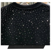 Unisex Rhinestone T-Shirt – Casual Short Sleeve Cotton Blend Tee unisex-tshirt AllTrendMart