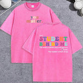Unisex Vintage Washed T-Shirt – “You Matter” Graphic Cotton Loose Fit Tee unisex-tshirt AllTrendMart Rose Red XS