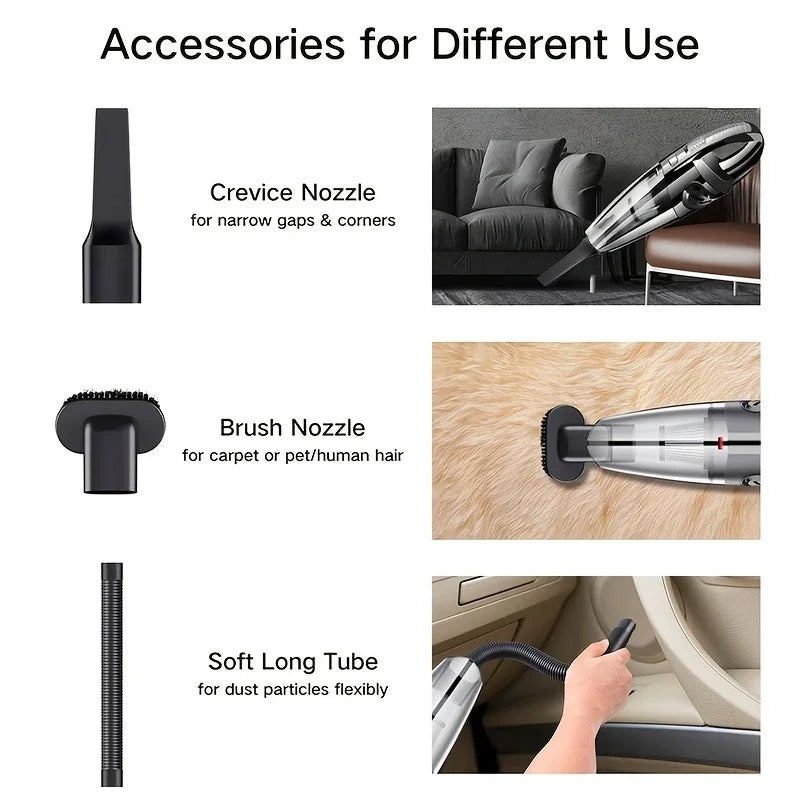 Portable Wireless Vacuum – Car & Home Use