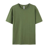 Women’s 100% Cotton Basic T-Shirt – Loose Fit Short Sleeve Casual Tee women-tshirt AllTrendMart Dark Green S