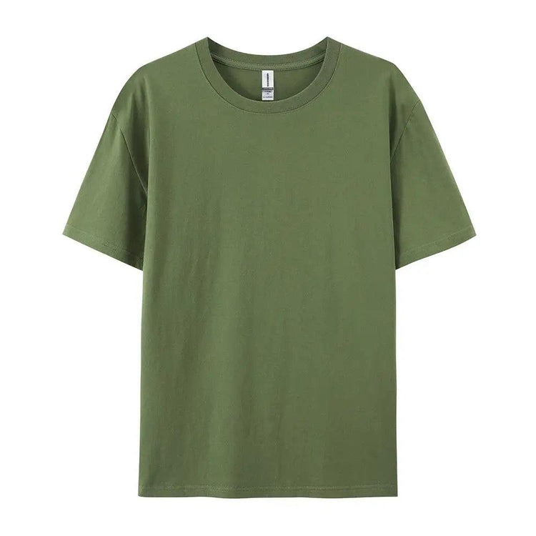 Women’s 100% Cotton Basic T-Shirt – Loose Fit Short Sleeve Casual Tee women-tshirt AllTrendMart Dark Green S