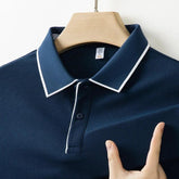 Men’s Business Casual Polo T-Shirt – Short Sleeve Solid Color Top men-tshirt AllTrendMart