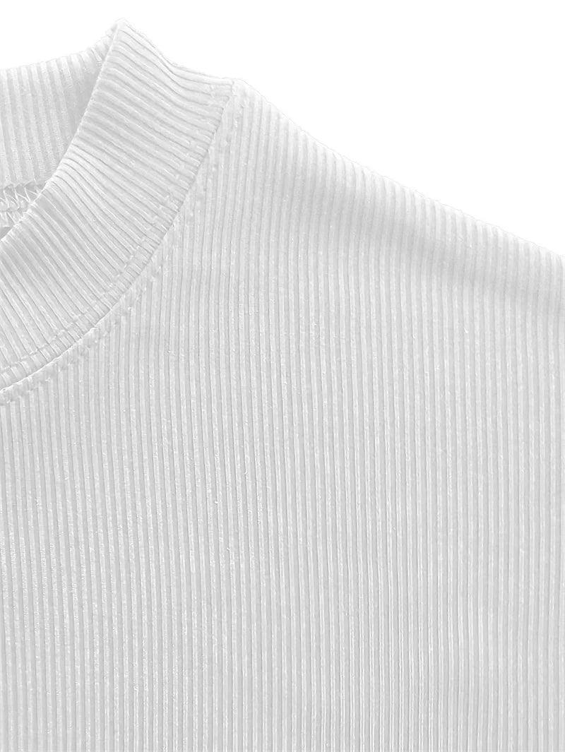 Men’s Striped Short Sleeve T-Shirt – High Collar Casual Fitness Top men-tshirt AllTrendMart