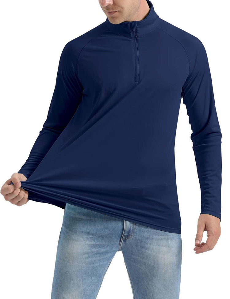 Men’s Quick-Dry Running T-Shirt – Long Sleeve Ice Silk Sports Top men-tshirt AllTrendMart