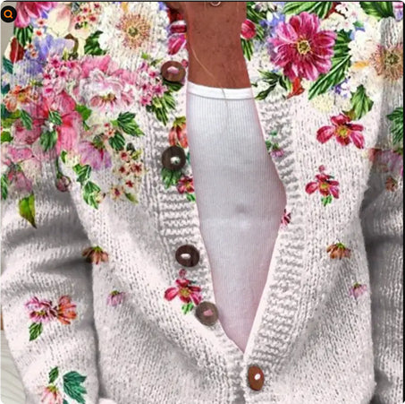 3D Digital Printing Cardigan Knitted Coat (10220506251544)