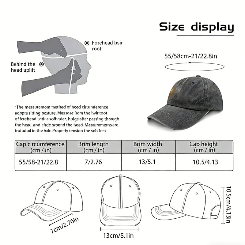 2pcs 50th Wedding Anniversary Gifts For Couple Baseball Cap For Men Women, Parents, Grandpa Grandma (10219955093784)