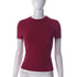 Women’s Basic Crop Top – Soft Stretch Slim Fit Short Sleeve Tee women-tshirt AllTrendMart Wine Red XS