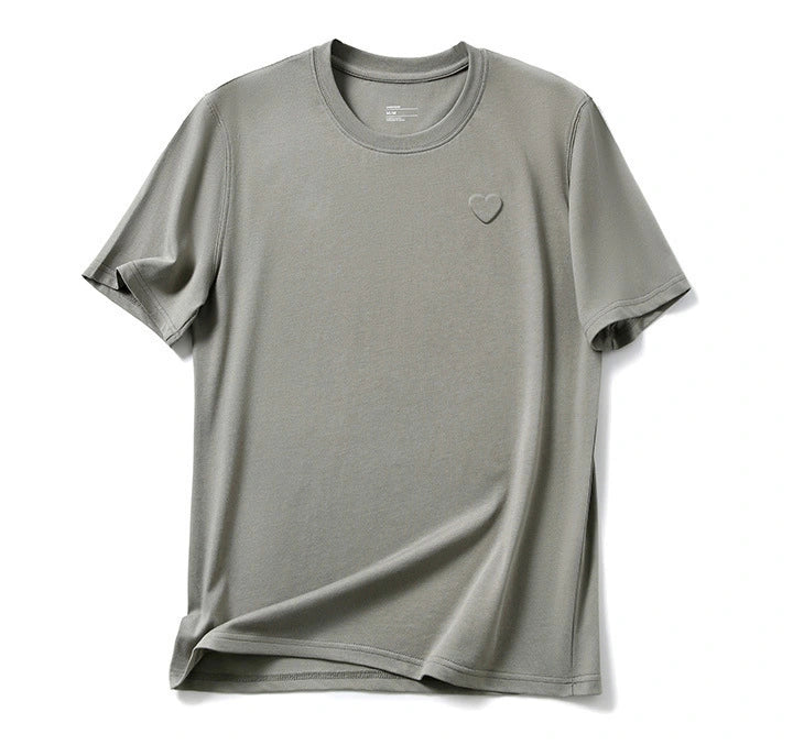 Love Embossed Cotton T-Shirt – Casual Unisex Streetwear Tee - AllTrendMart - image 8