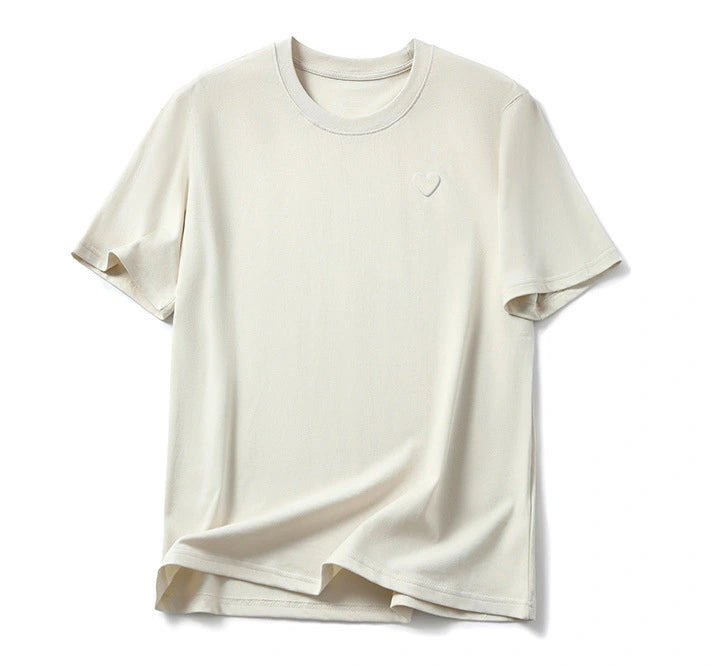 Love Embossed Cotton T-Shirt – Casual Unisex Streetwear Tee - AllTrendMart - image 5