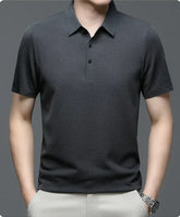 Men’s Breathable Polo Shirt – Lightweight Short Sleeve Smart Casual Top men-tshirt AllTrendMart