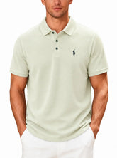 Men’s 100% Cotton Polo Shirt – Short Sleeve Classic Casual Summer Top men-tshirt AllTrendMart