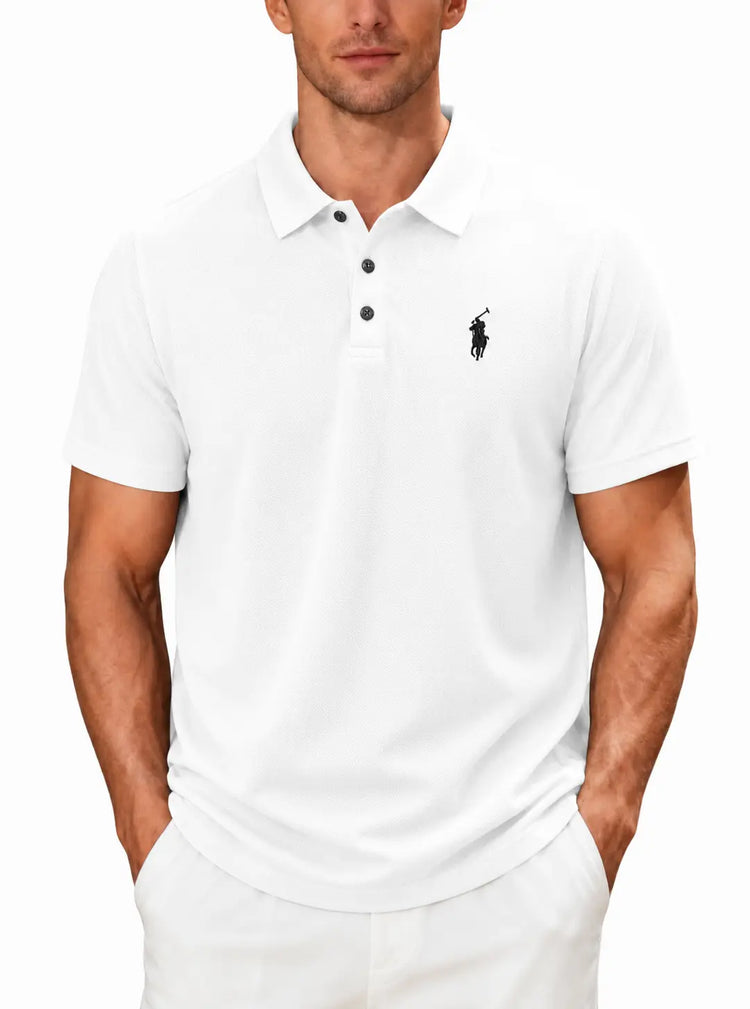 Men’s 100% Cotton Polo Shirt – Short Sleeve Classic Casual Summer Top men-tshirt AllTrendMart
