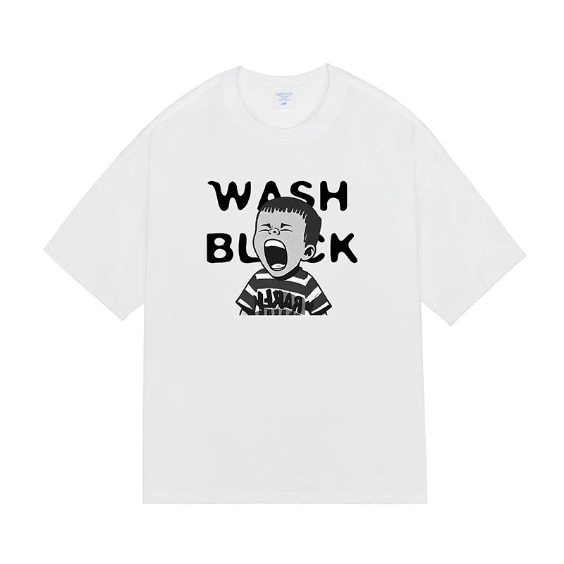 Retro Oversized Cotton T-Shirt – Unisex Drop Shoulder Casual Tee - AllTrendMart - image 6
