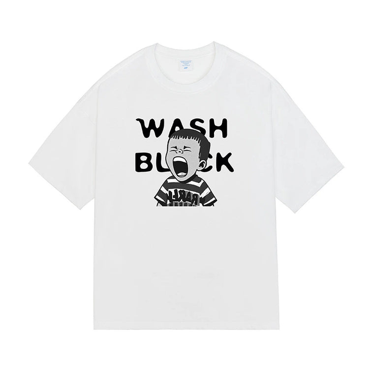 Retro Oversized Cotton T-Shirt – Unisex Drop Shoulder Casual Tee - AllTrendMart - image 6