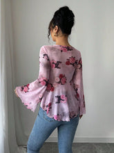 Women’s Floral Lace-Up Square Neck T-Shirt – Long Sleeve Casual Top - AllTrendMart - image 9