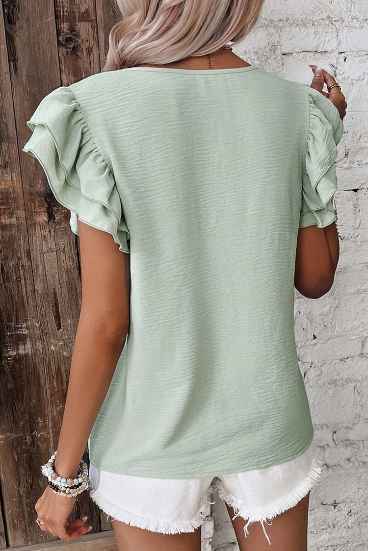 Women’s Petal Sleeve T-Shirt – Loose Fit Casual Summer Top - AllTrendMart - image 7