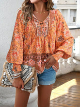 Women’s Printed V-Neck Long Sleeve T-Shirt – Casual Soft Tee - AllTrendMart - image 8