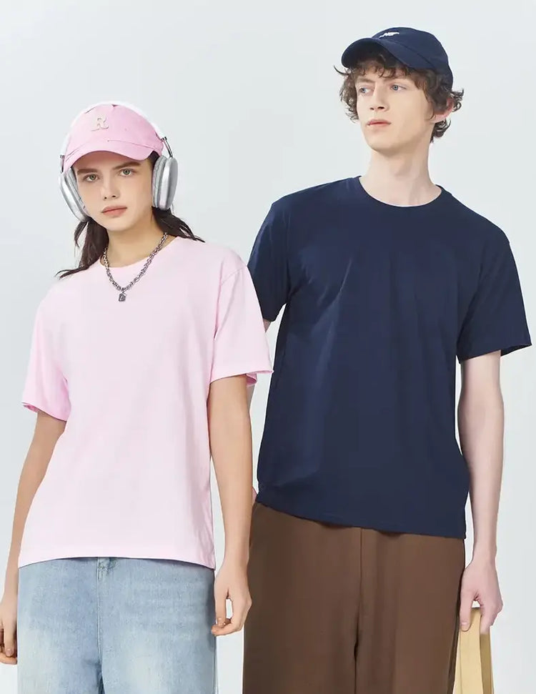 Unisex 100% Cotton T-Shirt – Loose Fit Short Sleeve Basic Tee - AllTrendMart - image 7