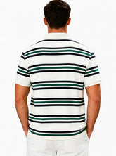 Men’s Retro Striped Cotton Polo T-Shirt – Loose Fit Casual Short Sleeve Tee - AllTrendMart - image 10